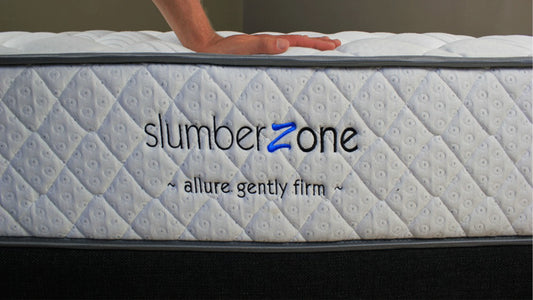 Slumberzone allure gently firm mattress with 5 zone support for back sleeper